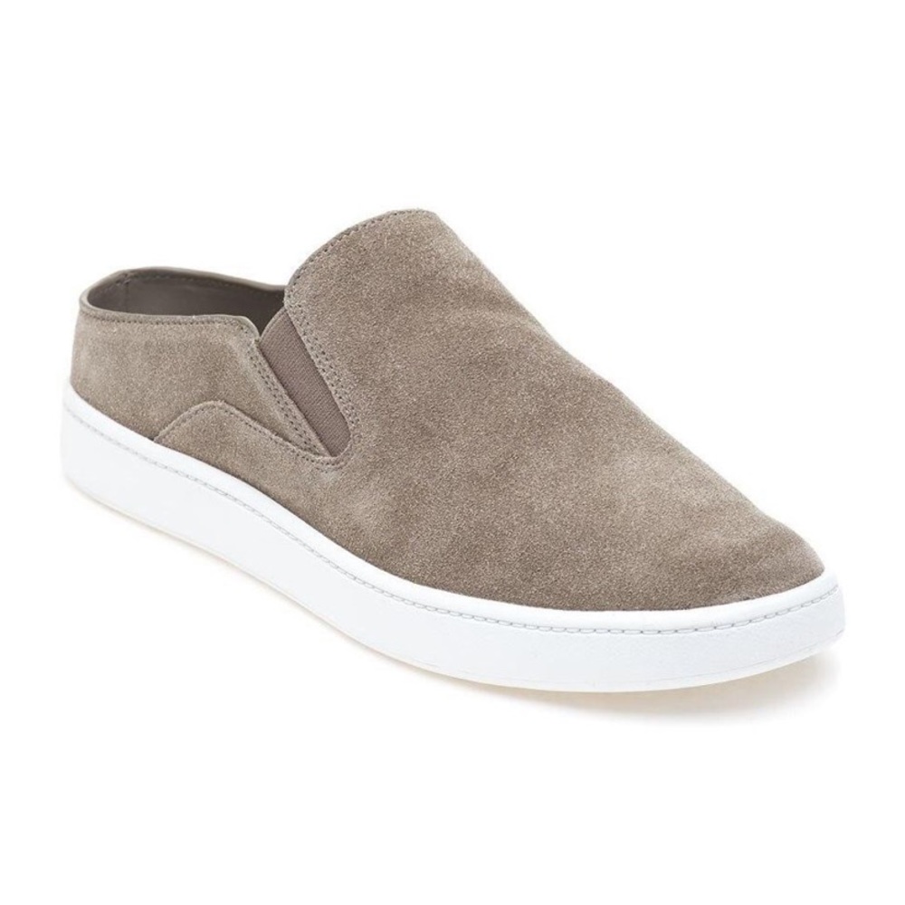 VINCE WOMENS VERRELL 2 SUEDE SLIP ON SNEAKERS